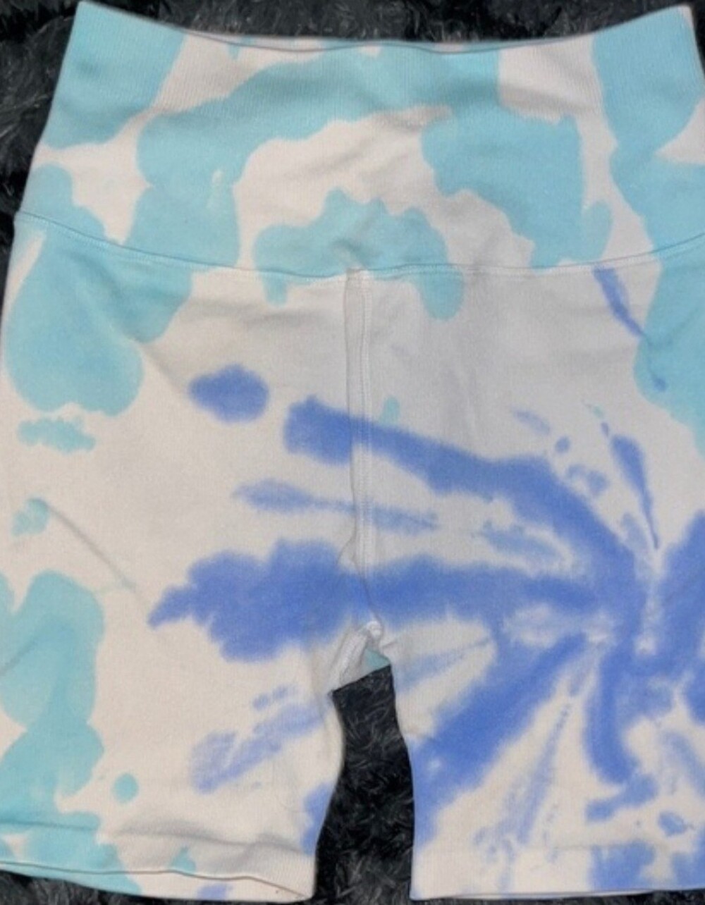 🎉 4 Items/$15 🎉 Spiritual Gangster Blue and White Tie-Dye Bike Shorts